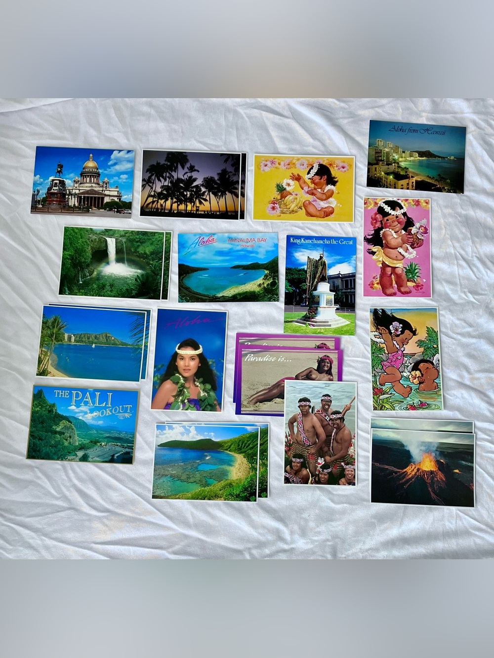 22 Vintage Hawaii Postcards